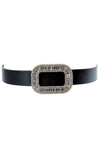 Holographic Slim Belt: Silver