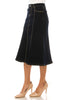 Trumpet Hem Denim Skirt