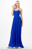 Cobalt Blue Pleated Jumpsuit