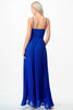 Cobalt Blue Pleated Jumpsuit