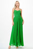 60's Green Pleated Jumpsuit