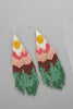 Sunrise Tassle Beaded Earrings