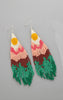 Sunrise Tassle Beaded Earrings