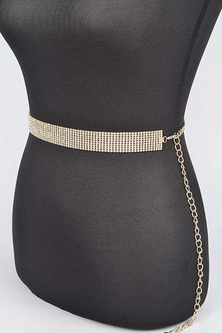 Faux Croc Skinny Belt: Red