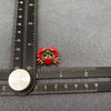 Red Heart Crab Stud Earrings