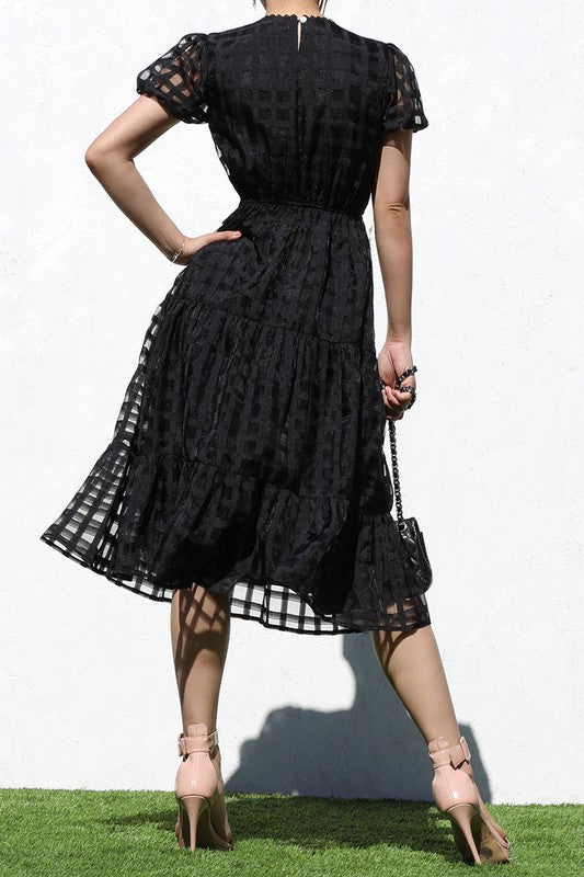 Black Lattice Dress