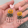 Pumpkin Heart Earrings