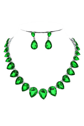 Gold Plated Pave Circle Necklace