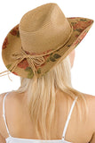 Western Rose Cowgirl Hat: Dark Sand