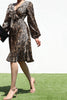 Garden Prowl Satin Dress