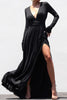 Florence Jersey Maxi Dress: Black