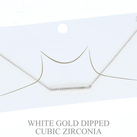Gold Plated Pave Circle Necklace