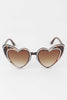 Rhinestone Heart Shaped Sunglasses