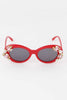 Floral Bejeweled Sunglasses