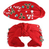 Candy Canes Ornate Headband: Red