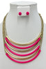 Neon Nights Necklace: Pink