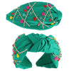 Christmas Lights Ornate Headband: Green
