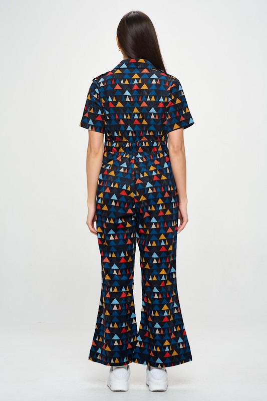 Retro Bunting Corduroy Jumpsuit