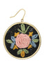 Crossstich Floral Earrings
