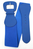 Elastic Buckle Belt: Royal Blue