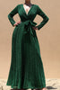 Emerald Gitter Maxi Dress