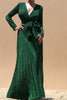 Emerald Gitter Maxi Dress