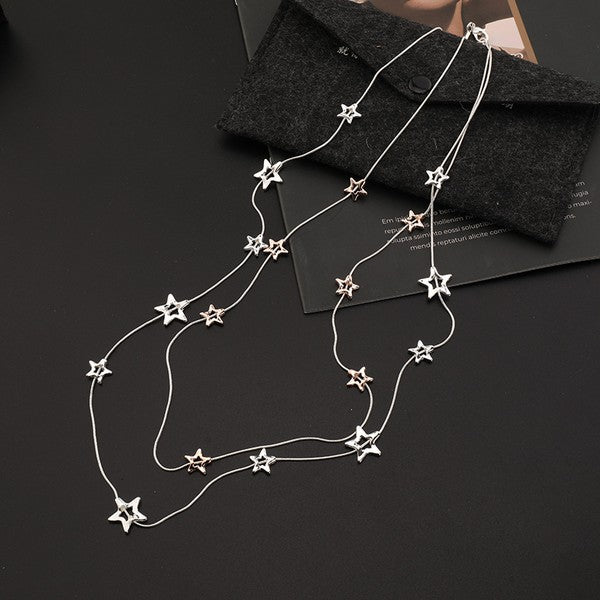 Multi Layer Star Necklace Necklace
