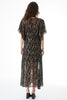 Gauzy & Golden Kimono Maxi Dress