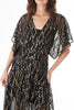 Gauzy & Golden Kimono Maxi Dress