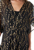 Gauzy & Golden Kimono Maxi Dress