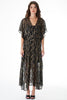 Gauzy & Golden Kimono Maxi Dress