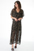 Gauzy & Golden Kimono Maxi Dress