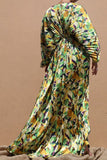 Satin Kimono Maxi Dress
