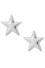 Star Stud Earrings: Silver