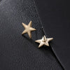 Star Stud Earrings: Gold