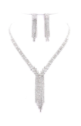 Gold Plated Pave Circle Necklace