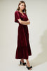 Merlot Velvet Maxi Dress