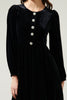 Vintage Glamour Velvet Midi Dress