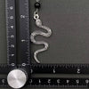 Snake Black Glass Beaded Necklace