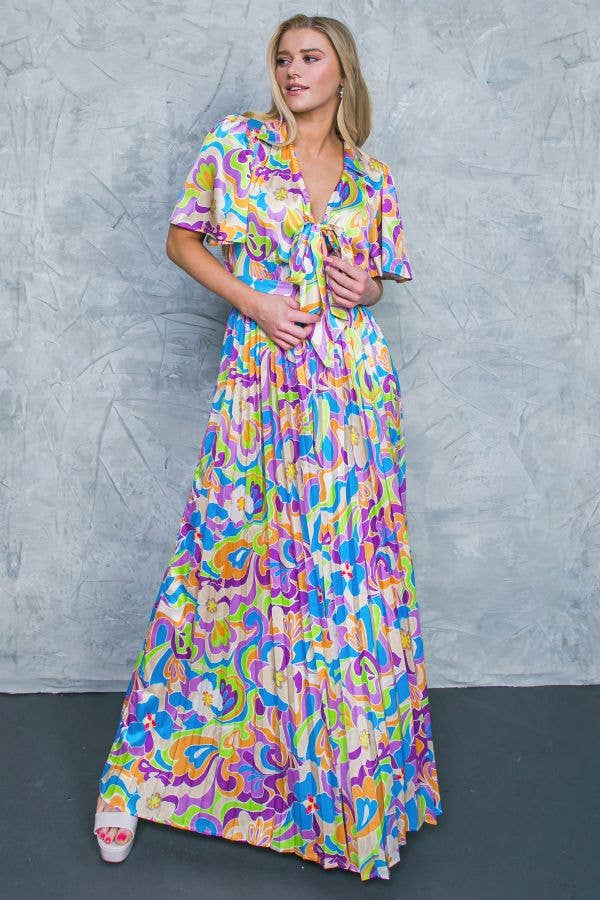 Pucci-esque Pleated Jumpsuit