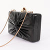 Twist Knot Hardcase Clutch: BK