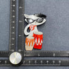 Hep Cat Acrylic Brooch