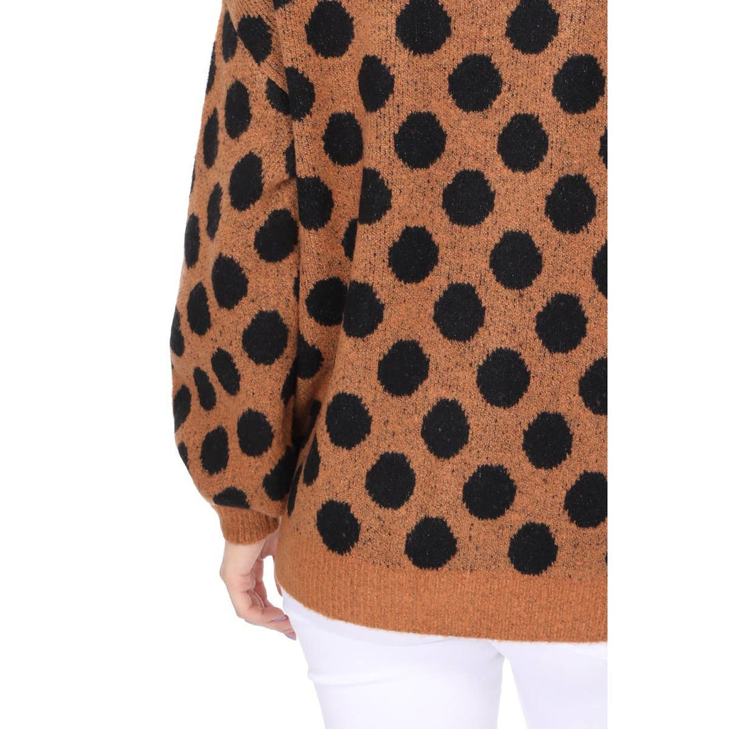 Polka Dot Open Front Cardigan