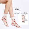 Sheer Delight Bobby Socks: Strawberry