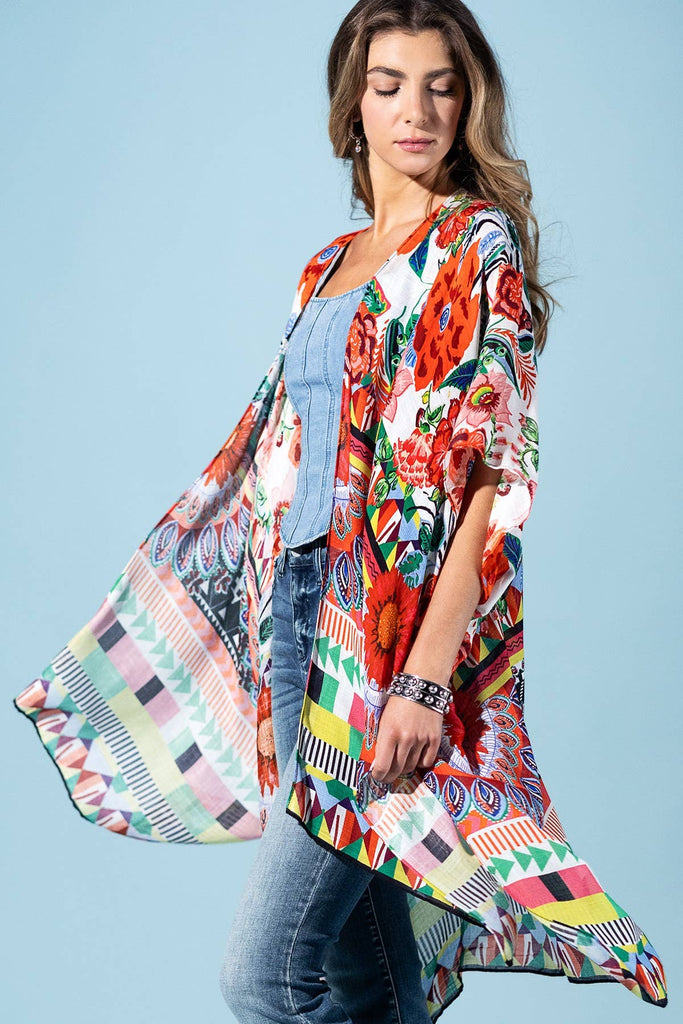 Prism Garden Viscose Kimono