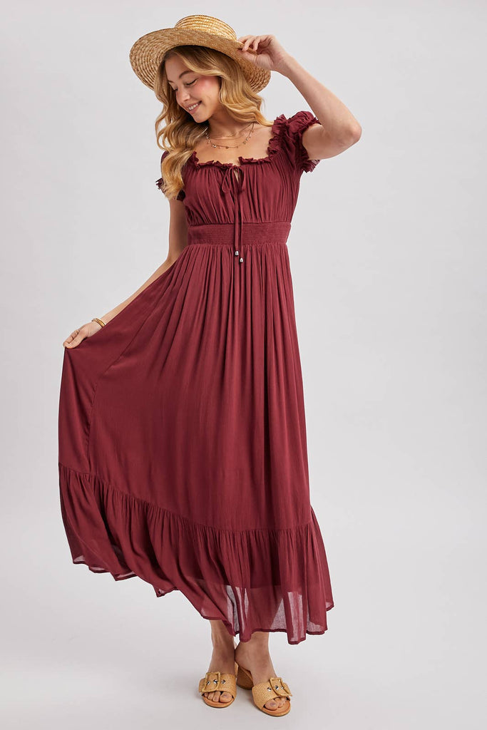 Sugar Plum Wine Maxi Dress