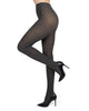 Ribbed Cotton Tights: Dark Gray Heather / M-L