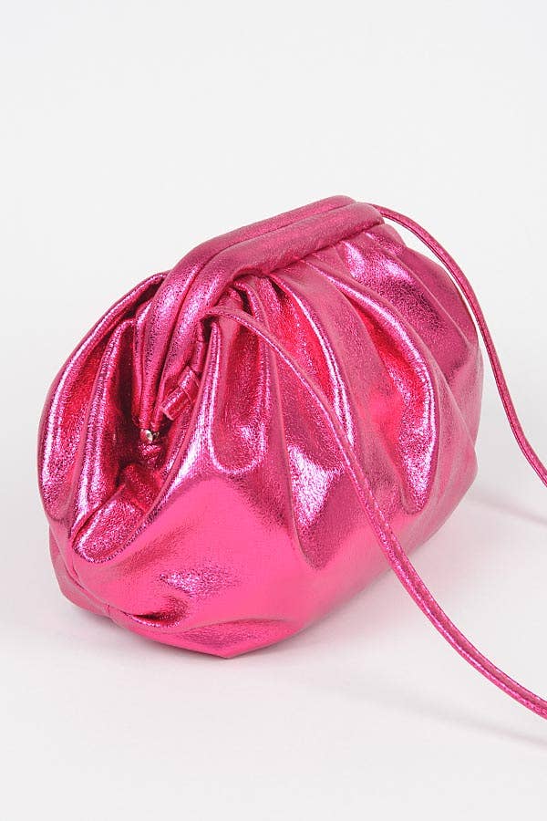 Totally Adorbs Metallic Purse: Black