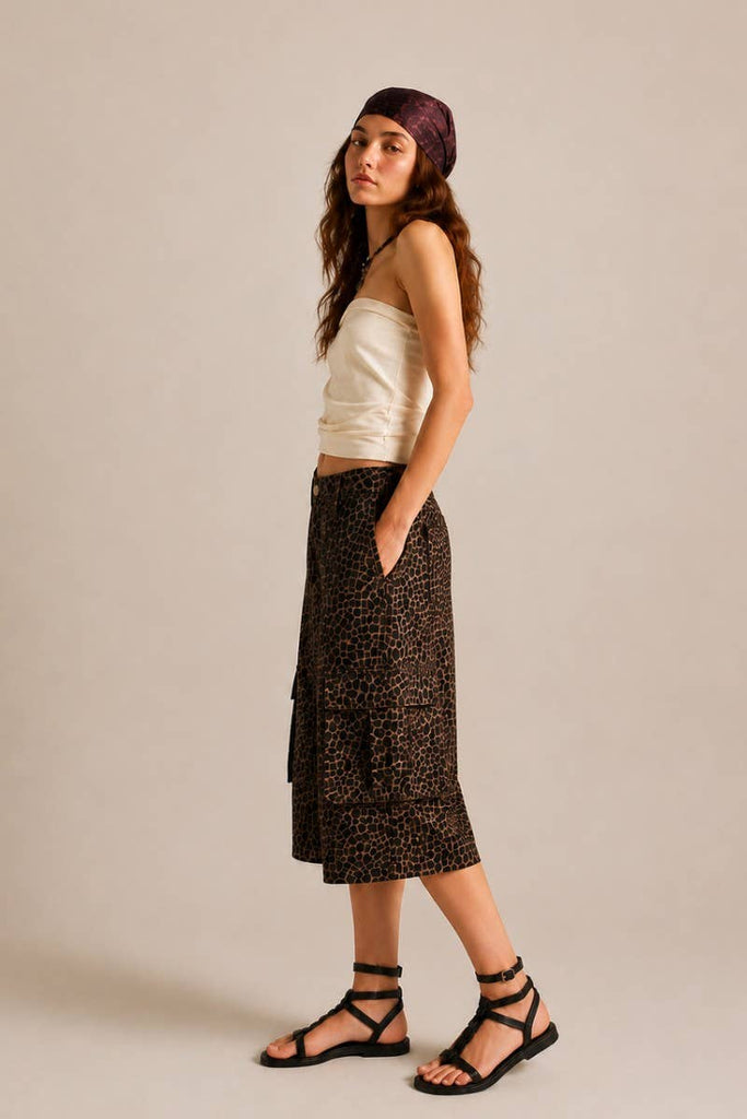 Leopard Cargo Culottes