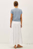 Pointelle Short Sleeve Cardi: Sky Blue